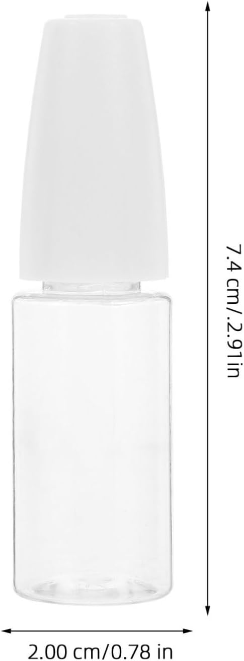 6pcs 10ml Pet Fine Tip Bottles with Needle Applicator for Precise Distribution and Accurate Dispensing, Small Capacity Bottles for Organizing Workspace and Travel