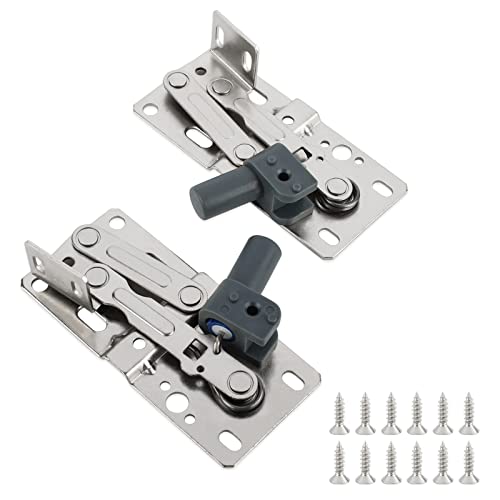 Tambee Self-Closing Tip-Out Tray Hinges For Sink-Front Drawer - Nickel Plated Steel Scissor Hinges For Kitchen Or Bathroom Cabinet Organizer (1 Pair) #TOP13
