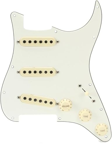 Fender Tex Mex Prewired Stratocaster Pickguard - 3-ply White