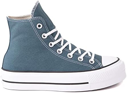 Converse Unisex Chuck Taylor All Star Lift High Canvas Sneaker - Lace up Closure Style - Deep Sleep/White/Black , 6 Women/4 Men | Image 1
