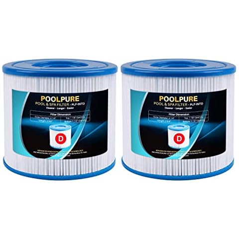 POOLPURE Summer Escapes Replacement Pool & Spa Filter for Type D, Summer Waves P57100102, P57000104 (2) Cover