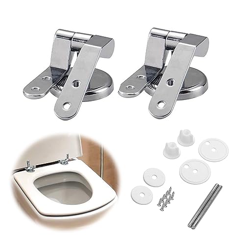 Charniere Abattant WC Fixations Remplacement WC Siège Charnière WC Fixations - Convient à Toutes...