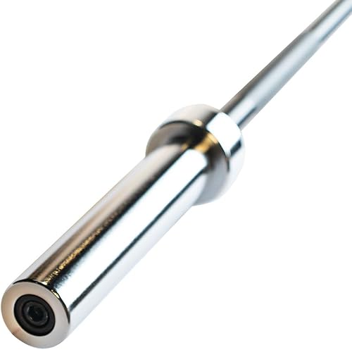 Miniatura 2 de Body-Solid (OB60B) Barra olímpica de acero aleado, barra recta de 5 pies, barra recta de 30 libras para levantamiento de pesas y entrenamientos de