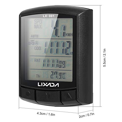 Domary Bicicleta Computador para Ciclismo Bicicleta Velocímetro Odómetro MTB Computador para Bicicle