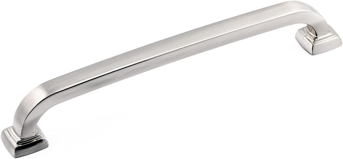 Richelieu Hardware BP815192BORB Vaughan Collection 7 9/16-inch (192 mm) Center-to-Center Brushed Oil-Rubbed Bronze Transitional Cabinet and Drawer Pull Handle for Kitchen, Bathroom, and Furniture