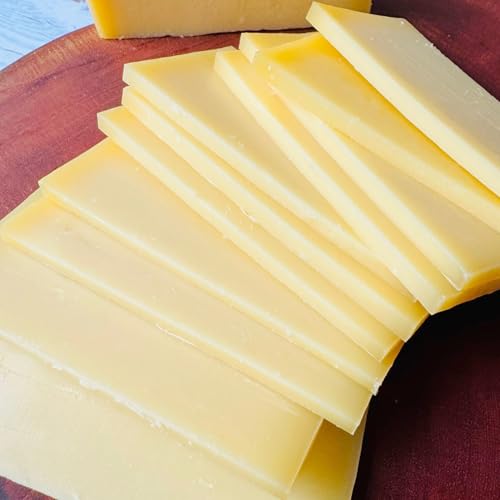 グリュイエール AOP チーズ スイス産 グラスフェッド 厚切りスライス 4mm 無添加|フォンデュ・グラタン・ピザ・サンドイッチに最適|とろける ナチュラルチーズ Gruyere AOP Swiss Grassfed Cheese Thick Slice