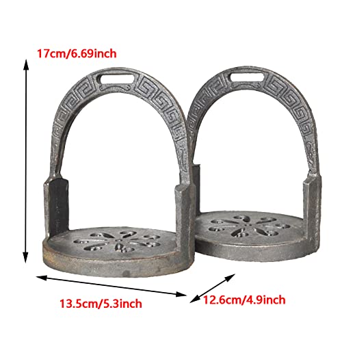 IJzeren Regbeugels Professionele paardensporen Veiligheidsstiefstokken Horse rijden Pedaal Horse -uitrusting voor buitensporten 1 Paar - Afbeelding 3