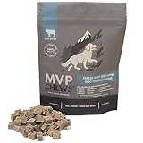 MVPChews | Beef Liver Dog Treats 3.5oz | Freeze Dried Raw | Single Ingredient for Training or Food Topper | Premium Quality High Protein | No Additives | No Fillers | No Grain | Gluten Free