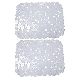 Photo Gallery niceminiwall set di 2 tappetini protettivi per lavello in pvc, 30 x 40 cm, antiscivolo, con design ritagliabile, flessibile per evitare graffi e acqua, colore: trasparente Photo Gallery niceminiwall set di 2 tappetini protettivi per lavello in pvc, 30 x 40 cm, antiscivolo, con design ritagliabile, flessibile per evitare graffi e acqua, colore: trasparente