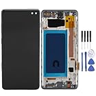 For Samsung Galaxy S10 Plus LCD Screen Replacement,LCD Display Touch Screen Digitizer Assembly with Repair Tools, Compatible with Model Galaxy S10+ G975f G975u G975w 6.4inch (Silver)