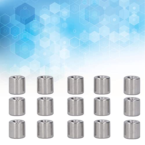 50 Stück Runde Verbindungsmutter Rund M4 304 Edelstahl Kupplungsmutter Innengewinde Stangenbeschlag