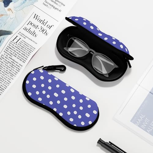 Image of Sunglasses Soft Case, Ultra Light Portable Neoprene Zipper Glasses Case for Men Women