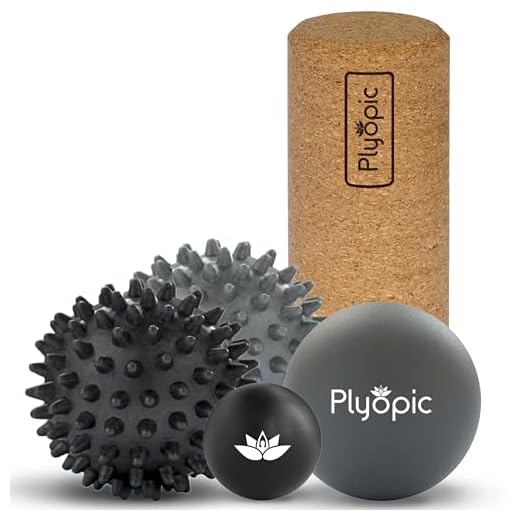 Plyopic Bolas de Masaje – (Set de Massage Balls) – Para Automasaje, Liberación Miofascial, Trigger Point y Fascitis Plantar. Elimina Dolores Musculares: Espalda Cuello Piernas Pies etc.