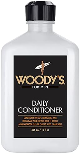 Woody's Daily Hair Conditioner for Men - Hydrating Mens Conditioner & Nourishing Hair Care, Paraben-Free Formula, 12 fl oz