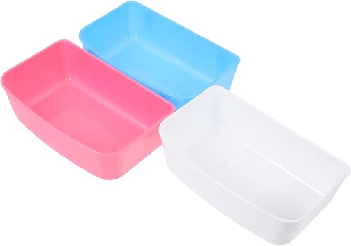 Angoily 3pcs Bird Food and Water Feeder Bowls for Cage Easy to Install Parrot Supplies Multi-Color Pet Bird Feeding Cups for Pigeons Cockatiels