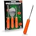 com-four® Set da Intaglio di Zucca da 4 Pezzi per Halloween - Utensili da Taglio per Scavare Le zucche - cucchiai, coltelli da Sega, Sega Circolare (Utensile da Intaglio - 04 Pezzi)
