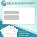 W2 Forms 2025 with Envelopes, 4 Part Kit, 25 Employee of Laser W2 Tax Forms 2025, 25 Self Seal Envelopes, W-2 Forms for 2025 Compatible with Accounting, Includes 3 W3 Forms