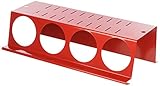 Wall Control Pegboard Spray Can Holder Bracket and Aerosol Can Organizer for Wall Control Pegboard and Slotted Tool Board - Red