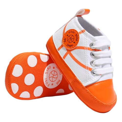 Yibubu Baby Boy Basketball Shoes, Non-Slip Infant Crib Shoes