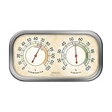 Springfield Color Track Humidity Meter and Indoor Thermometer, Analog Weather Station for the Bedroom, Nursery, Storage, and Inside the Home