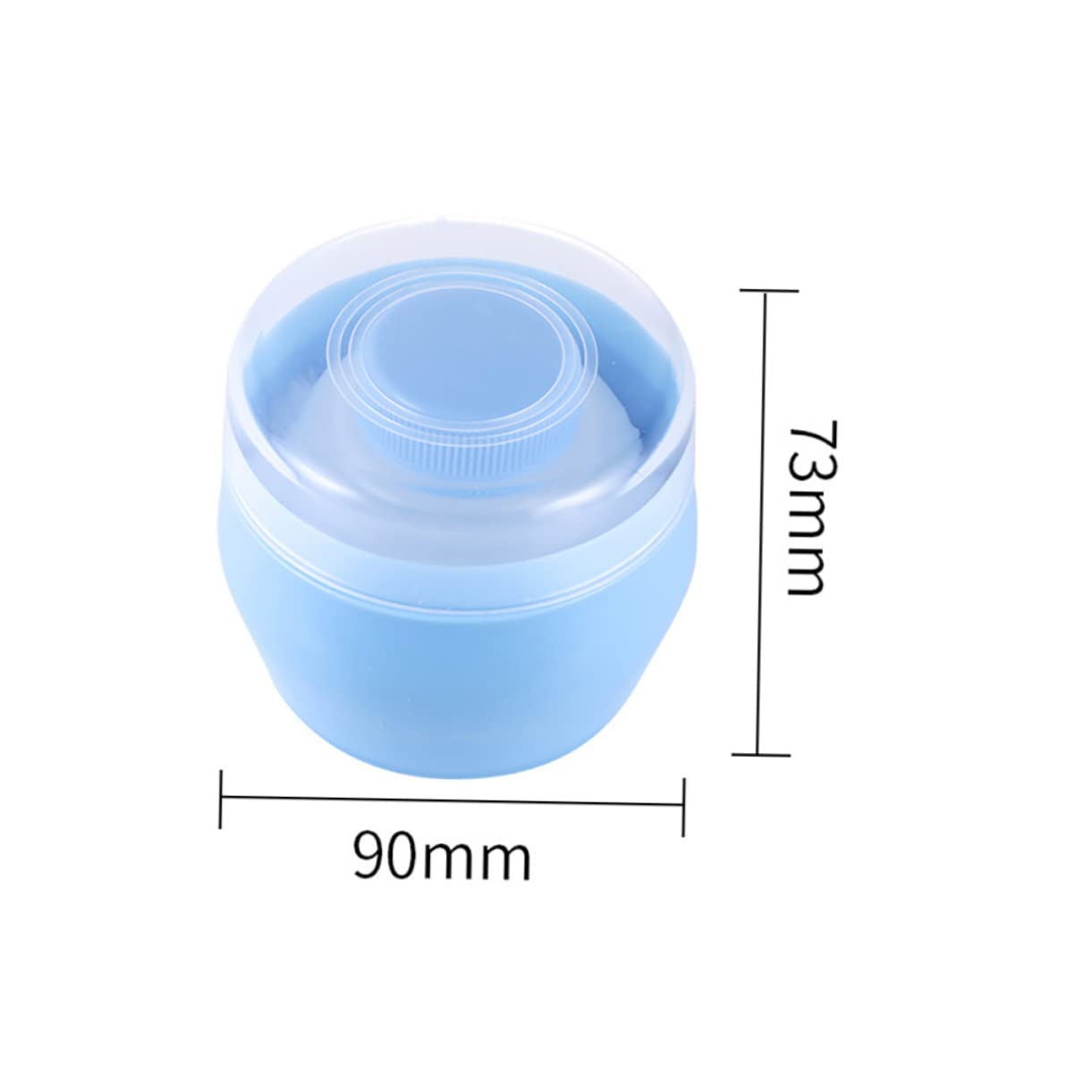 VICASKY 2pcs Powder Puff Portable Talcum Powder Puff for Storage Boxes Lithe Disassembly Material Smooth Application