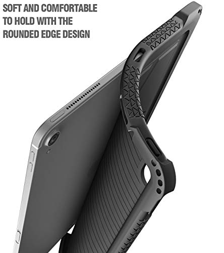 Ipad Pro 12.9 Inch (3Rd Gen) Case, Poetic Turtleskin Series [Corner Protection][Not Supported Pencil Magnetic Attachment] Protective Silicone Case For Ipad Pro 12.9 Inch (2018) - Black #TOP3