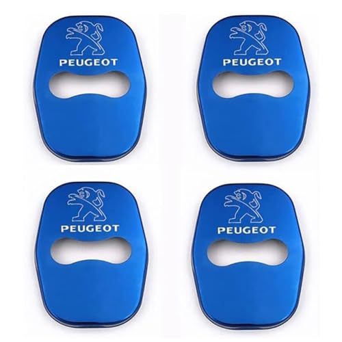 BHCASE 4 Stück Wasserdichter Kratzfester Abrieb Autotürschloss-Abdeckung, für Peugeot,B