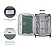 Travelpro Maxlite 5 Softside Expandable Luggage with 4 Spinner Wheels, Lightweight Suitcase, Men and Women, Forest Green, Checked-Medium 25-Inch