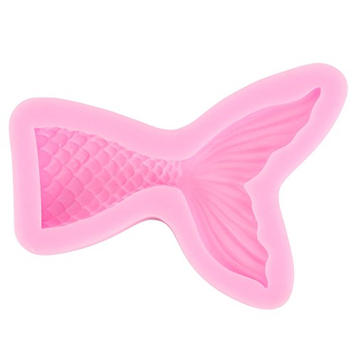 Scivokaval Silicone Mermaid Tail Mold Baking Cake Decoration Jelly Sugar Craft Chocolate Fondant Gumpaste Pastry Clay Candy Making Ice Cube Tray Fimo Soap Molds Large And Small Set Of 2 #TOP2