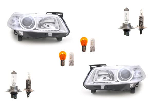 Johns, Scheinwerfer Halogen passend für Renault Megane II 01/06- Leuchtmittel Set Li Re