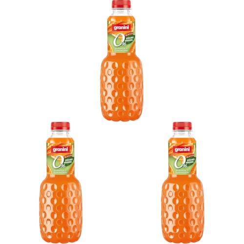 Granini - Bebida de frutas Naranja, Zanahoria y Uva a partir de Zumo de frutas Sin azúcares añadidos 1L Clásicos Mix (Paquete de 3)