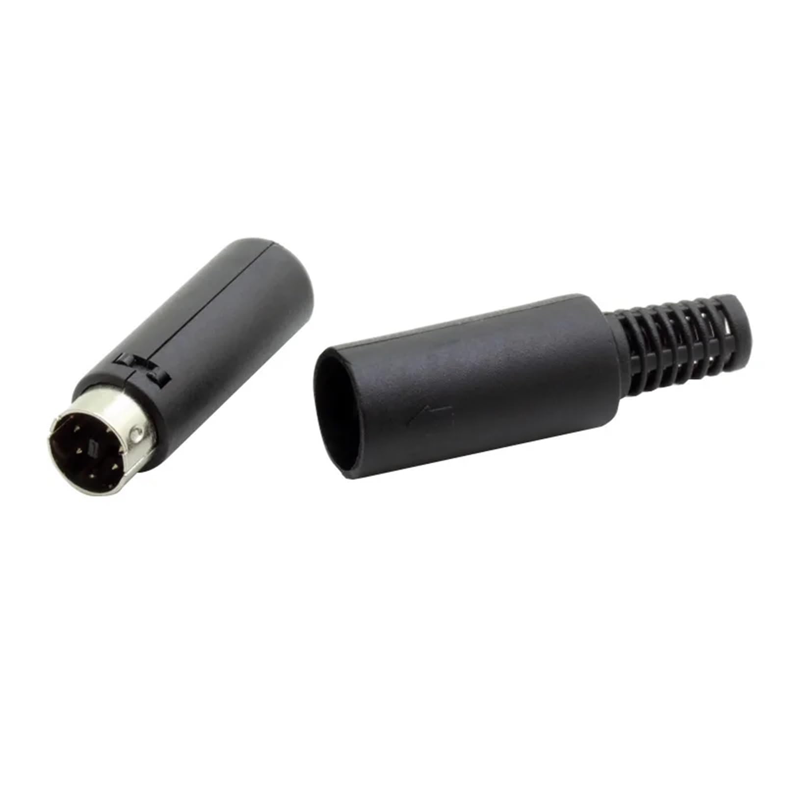 10 szt. Mini 3/4/5/6/7/8/9 wtyków DIN męskie wtyczki z plastikowym uchwytem, adapterem, kable lutownicze, złącze DIY (3 piny)