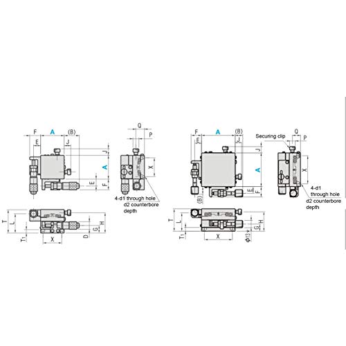 Image of Manual Precise X Axis Trimming Displacement Platform, XY Linear Stage Precise Durable Practical for Most People for Industry