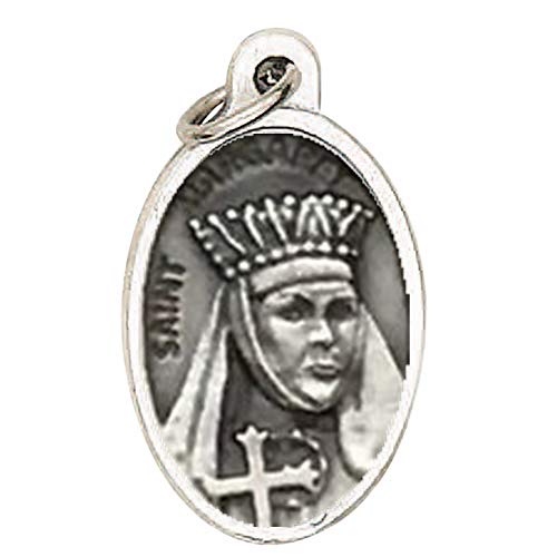 Saint Margaret of Scotland The Pearl of Scotland Patron of Scotland Blessed Silver Oxidized Medal