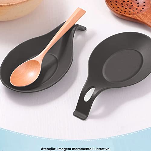 Conjunto de utensílios de silicone antiaderentes com cabos de madeira – Conjunto de utensílios de co