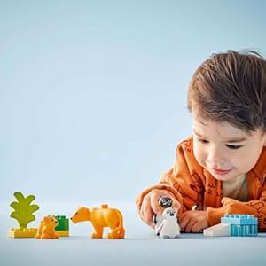Amazon.co.jp - レゴ® デュプロ デュプロのまち どうぶつのかぞく:ペンギンとライオン 10442