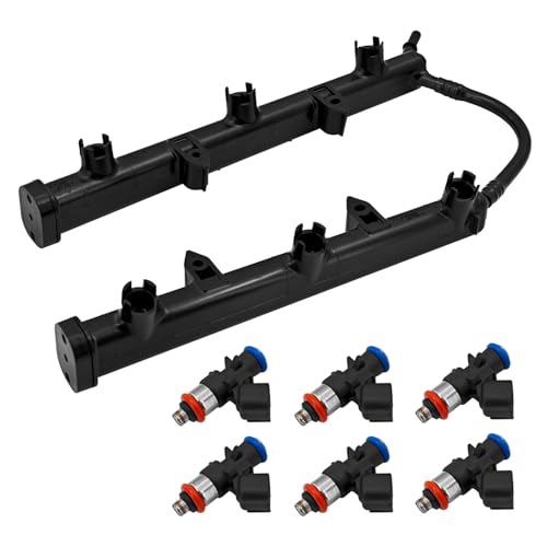 3.6L Fuel Rail with Injectors fits for Jeep Grand Cherokee 2011-2015 fits for Dodge Avenger 2011-2014 fits for Charger Challenger 2011-2019 fits for Chrysler 200 300 2011-2019 53034198AC 5184085AD