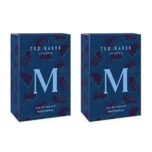 Ted Baker M EDT Duo Pack, Fresh Citrus Spicy Cologne, 2x 75ml | Long-Lasting Masculine Fragrance Duo With Mandarin, Bergamot, Black Pepper, Amber And Musk Notes.