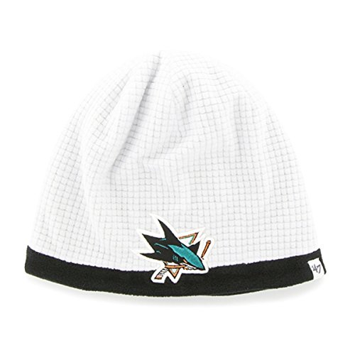 47 Brand San Jose Sharks Grid Fleece Beanie Youth White