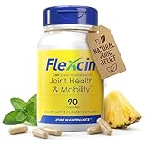 Flexcin Joint Health & Mobility Formula with CM8 (Cetyl Myristoleate) - Joint Supplements for Men and Women with Glucosamine, MSM, Collagen Type II - 90 Capsules