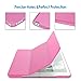JETech Case for iPad mini 1/2/3, Protective Hard Back Shell Soft-Touch Tablet Stand Cover, Auto Wake/Sleep (Pink)