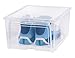 IRIS Easy Access Men's Shoe Box, 4 Pack, Clear