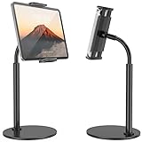 【Amplia compatibilidad】Ese soporte tablet es compatible con todos los teléfonos móviles y tablets y otros dispositivos de 10-27cm, como iPad Pro 9.7, 10.5, iPad Air, iPad mini 2 3 4, iPhone 11 Pro XS Max XR X 6 7 8, Surface Pro, lectores electrónicos, Samsung Galaxy Tab, Google Pixel C, Nexus 7 9, Lenovo Tab E 4, Fire HD y etc. ( Pero Tenga en cuenta que ese soporte no es adecuado para iPad de 12.9 pulgadas（32.8cm）!).