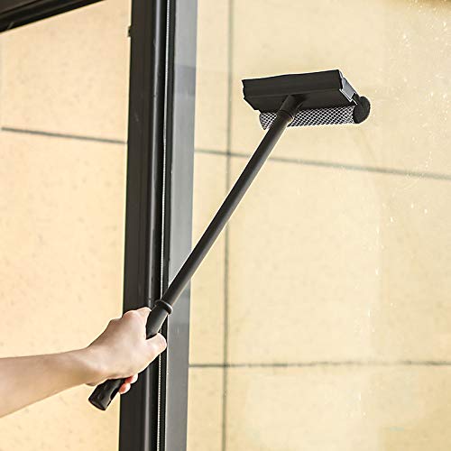Muling Window Squeegee Cleaning Tool Window Cleaner Car Squeegee Windshield Cleaning Sponge And Rubber Squeegee,Blackm #TOP2