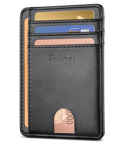 Teskyer Portefeuille Homme, Porte Carte Bancaire, Portefeuille en...