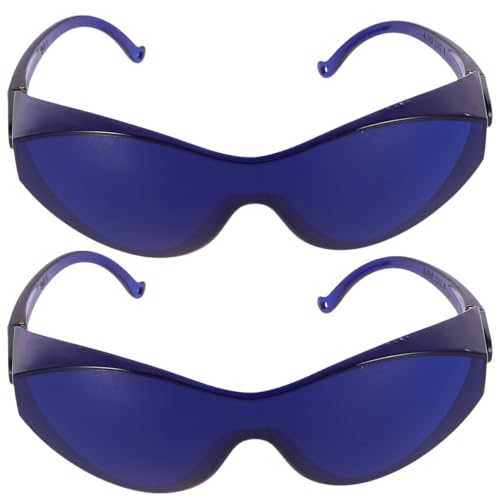 VALICLUD Gafas de Protección para Ojos Ipl Azul Ligeras y Duraderas para Tratamientos Cosméticos y Depilación Láser con Almohadilla Nasal Cómoda y Diseño Portátil para Uso Seguro y Fácil
