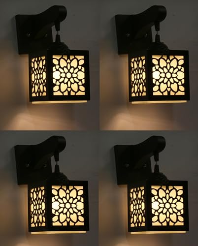 Image of Modern Decorative Designer Wall Light Industries for Living Room, Bedroom, Bedside, and Decorative Lighting Indoor Use, Bulb Not Included (Box Katti, 4)