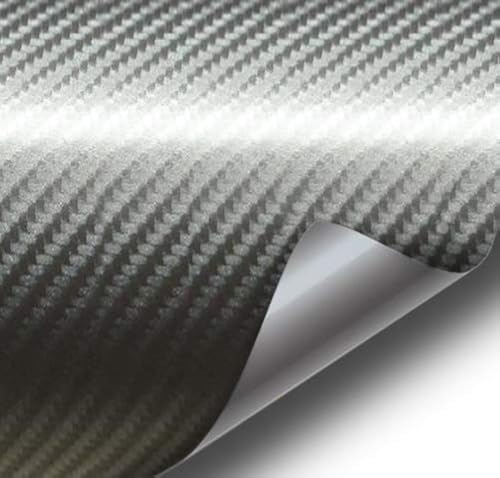 Vinyl wrap VViViD carbone gris foncé 152x30cm avec technologie antibulles