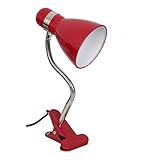 Flexo SICION realizado en metal color rojo. Tiene unas medidas de 28x27x11 centímetros y un peso neto de 475 gramos. Portalámparas E27.