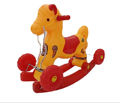 Image of Haristar Riding Horse for Kids /Baby Horse Rider for Kids 1-5 Years- khilona Baby boy Toys 5 Years (chetak red)